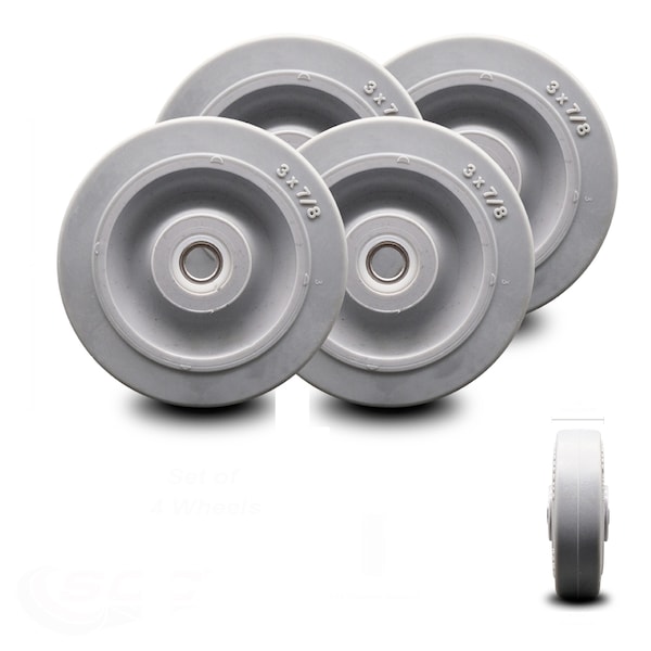 Nobles/Tennant Scrubber Guide Bumper Wheel Bushings Included SCC, 4PK